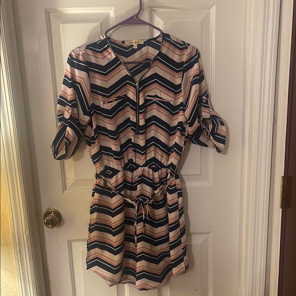 Chevron Patterned Women's Dress